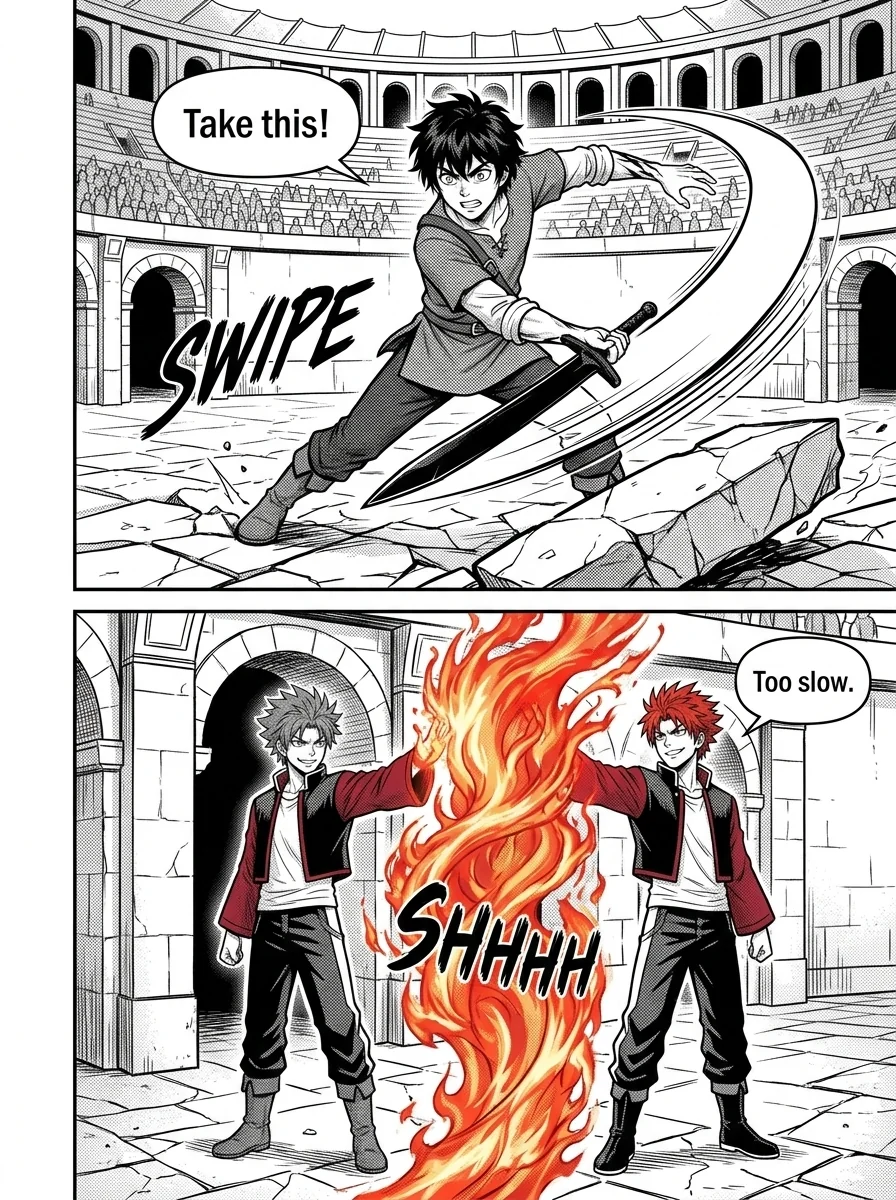 NOCTIS — Les Héritiers de l'Ombre Chapter 3 Page 21 - AI Generated Manga