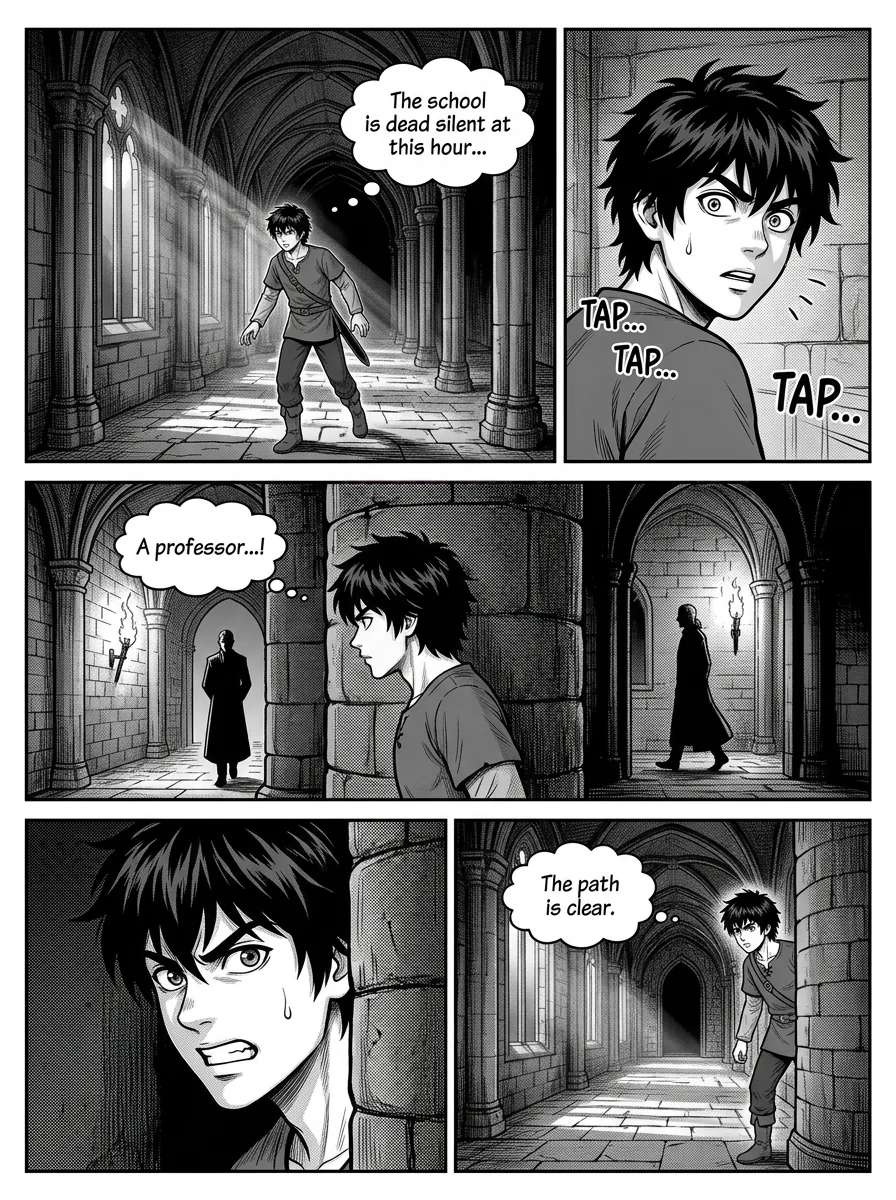 NOCTIS — Les Héritiers de l'Ombre Chapter 3 Page 2 - AI Generated Manga