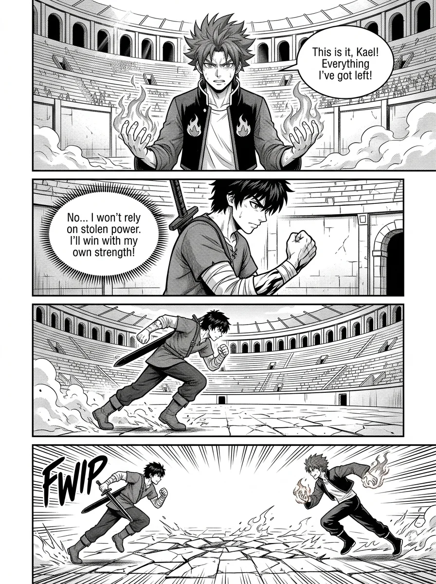 NOCTIS — Les Héritiers de l'Ombre Chapter 3 Page 32 - AI Generated Manga