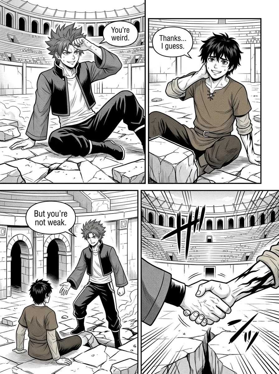 NOCTIS — Les Héritiers de l'Ombre Chapter 3 Page 35 - AI Generated Manga