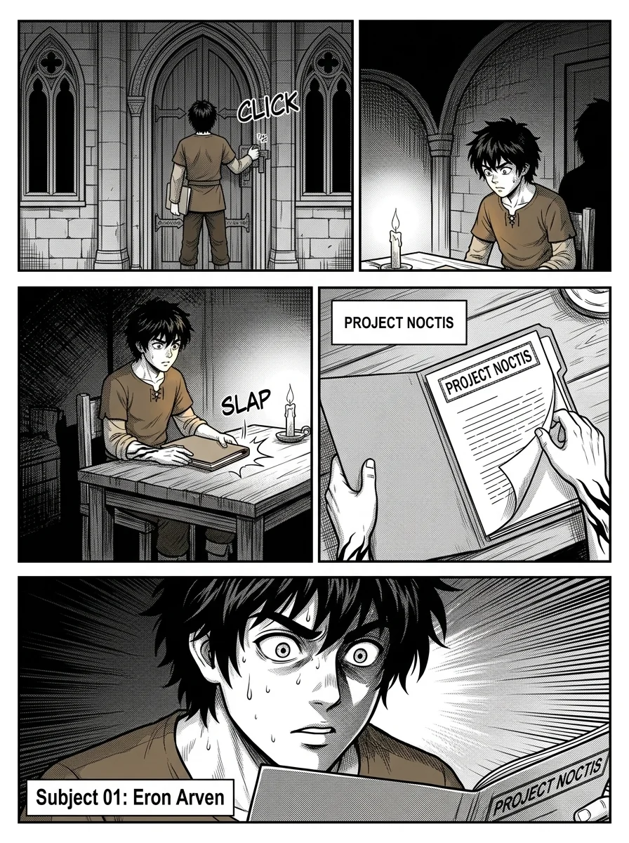 NOCTIS — Les Héritiers de l'Ombre Chapter 3 Page 37 - AI Generated Manga