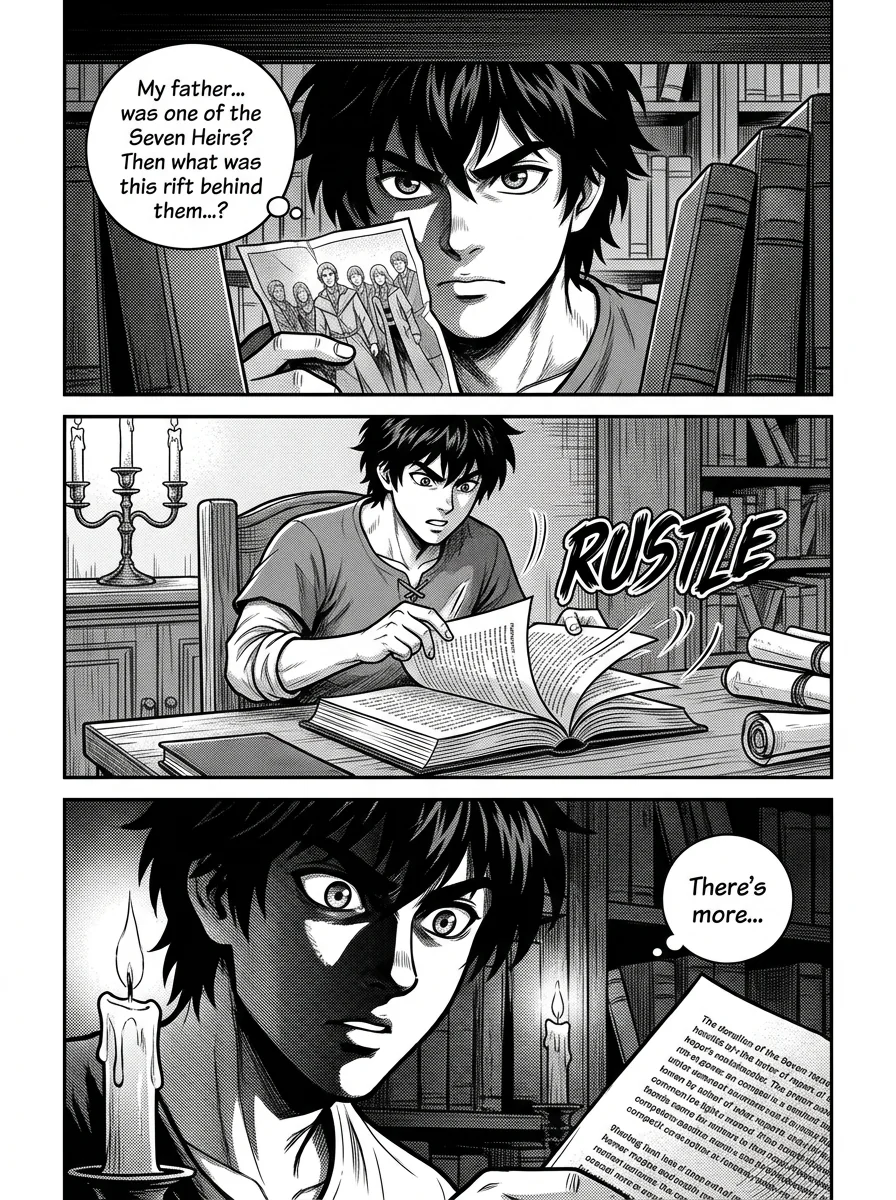 NOCTIS — Les Héritiers de l'Ombre Chapter 3 Page 42 - AI Generated Manga
