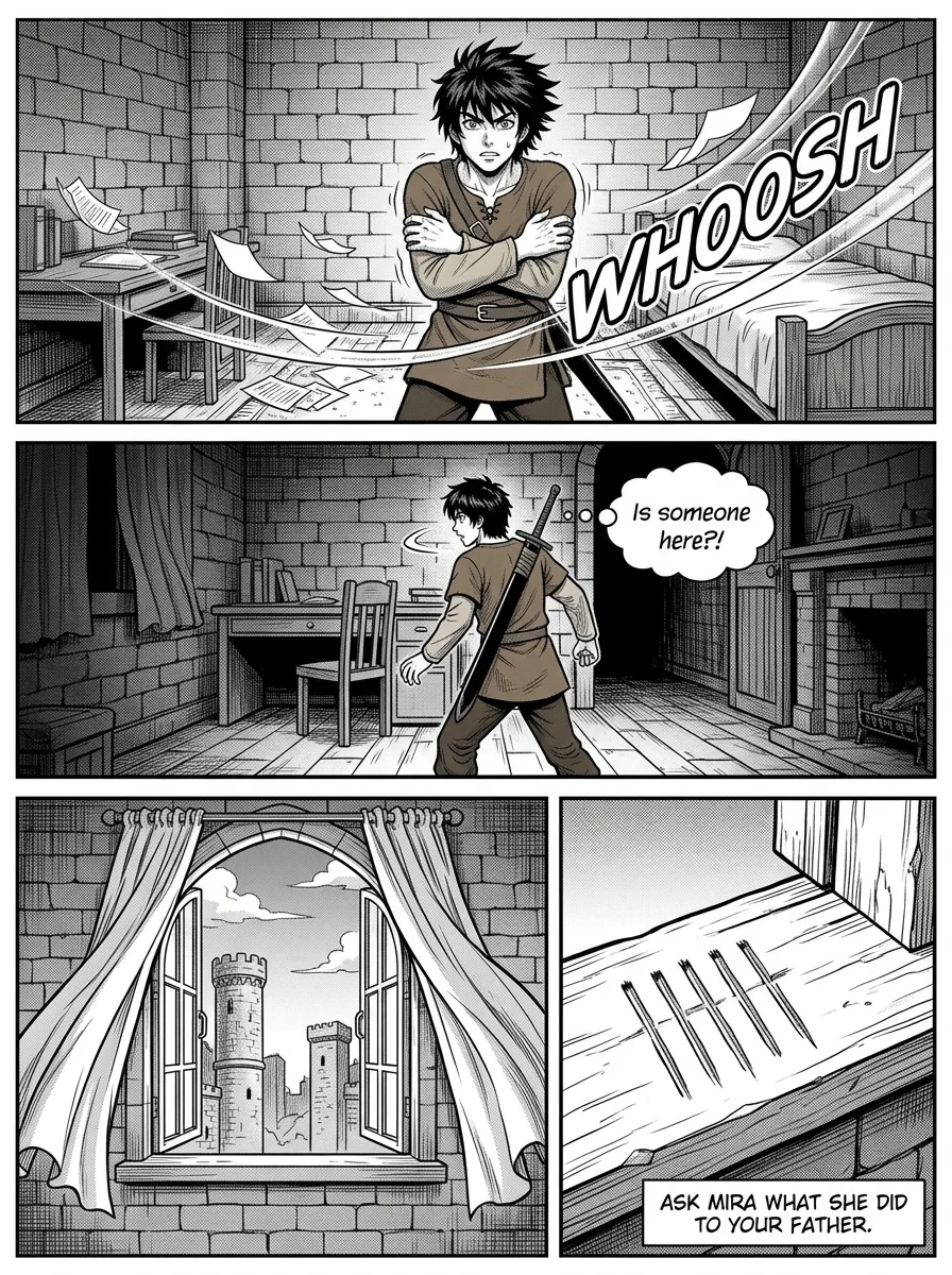NOCTIS — Les Héritiers de l'Ombre Chapter 3 Page 44 - AI Generated Manga