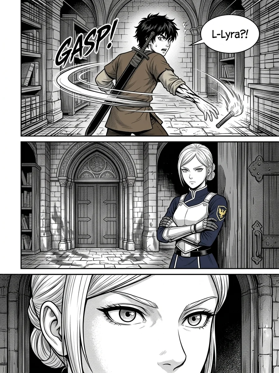 NOCTIS — Les Héritiers de l'Ombre Chapter 3 Page 6 - AI Generated Manga