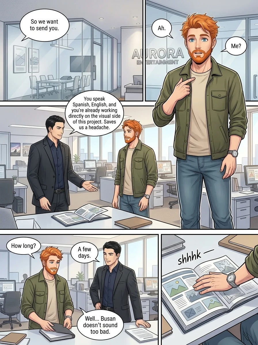 Tú Corea, mi mundo.  Chapter 12 Page 2 - AI Generated Manga
