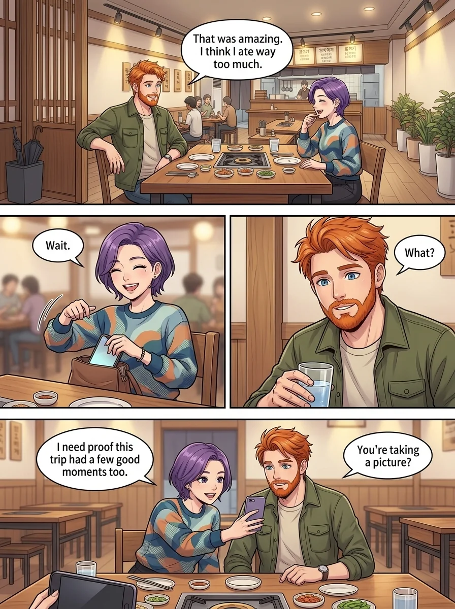 Tú Corea, mi mundo.  Chapter 12 Page 7 - AI Generated Manga