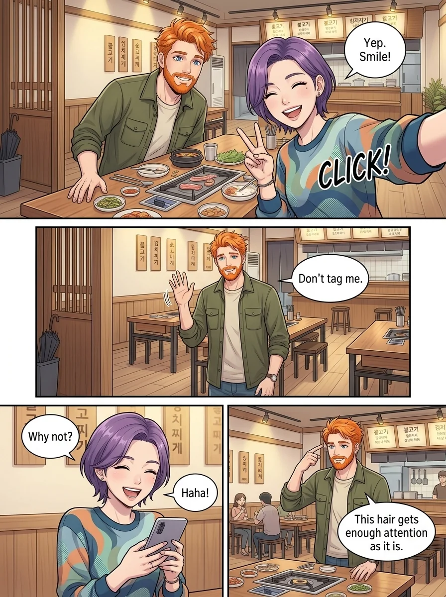 Tú Corea, mi mundo.  Chapter 12 Page 8 - AI Generated Manga