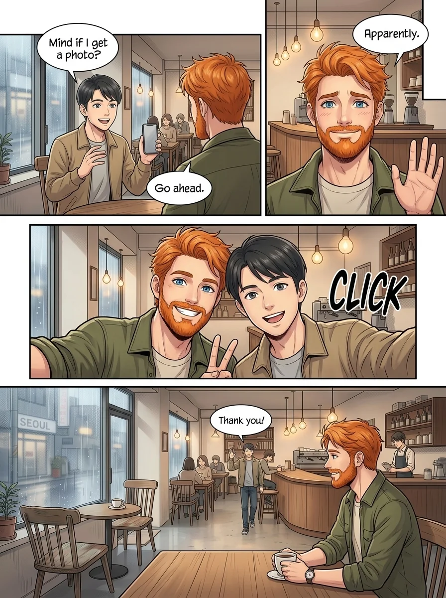 Tú Corea, mi mundo.  Chapter 14 Page 8 - AI Generated Manga