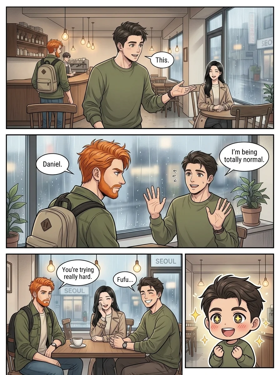 Tú Corea, mi mundo.  Chapter 16 Page 17 - AI Generated Manga