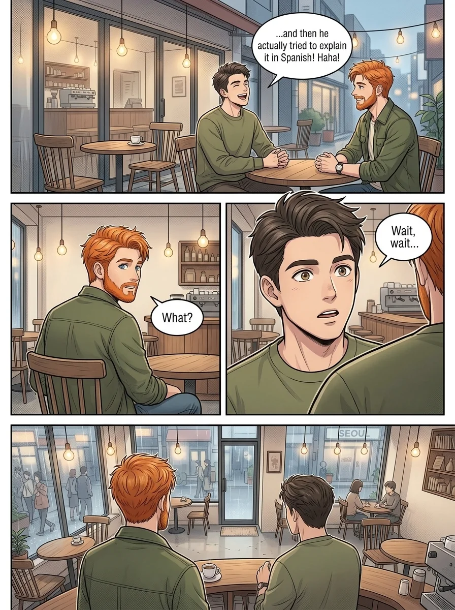 Tú Corea, mi mundo.  Chapter 16 Page 8 - AI Generated Manga