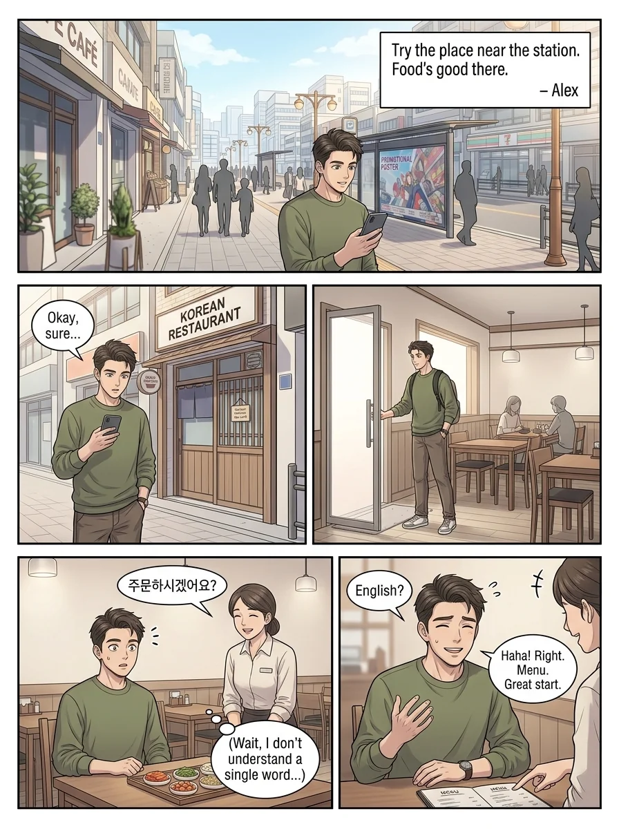 Tú Corea, mi mundo.  Chapter 17 Page 6 - AI Generated Manga