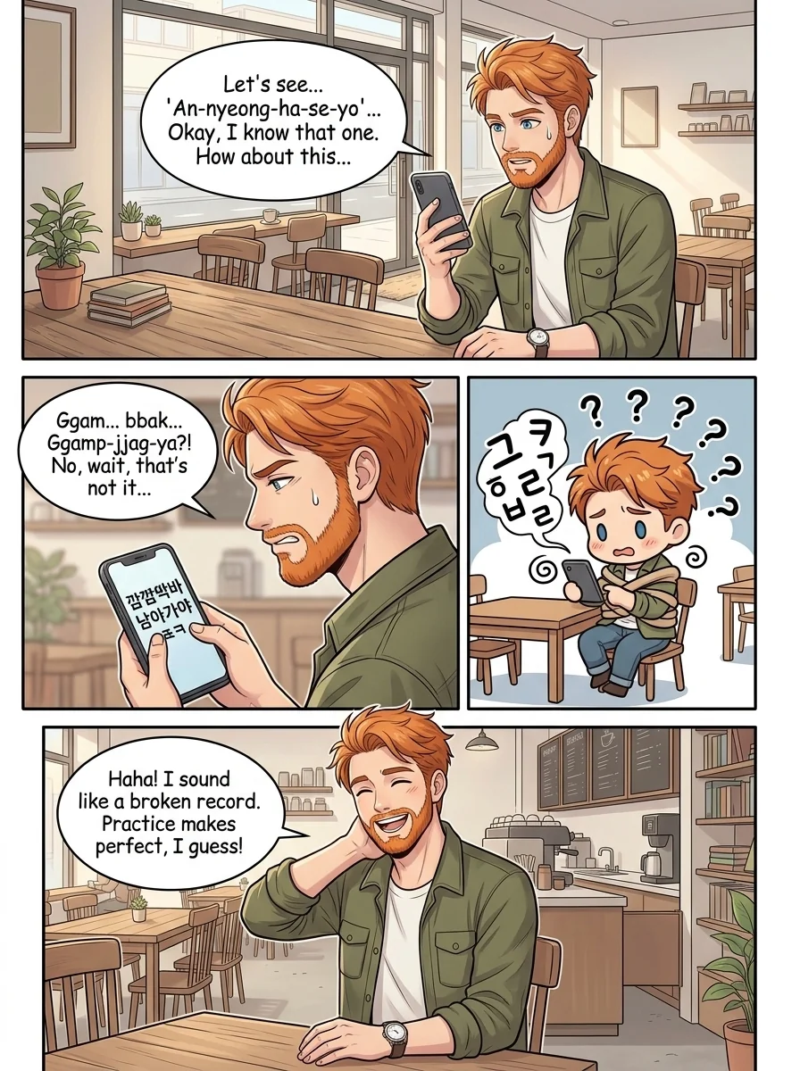 Tú Corea, mi mundo.  Chapter 3 Page 4 - AI Generated Manga
