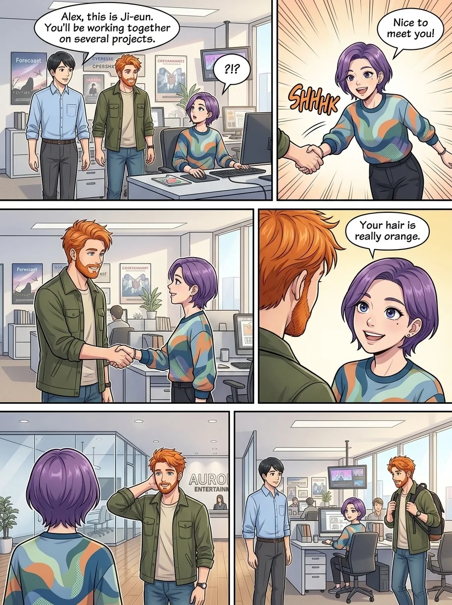 Tú Corea, mi mundo.  Chapter 6 Page 2 - AI Generated Manga