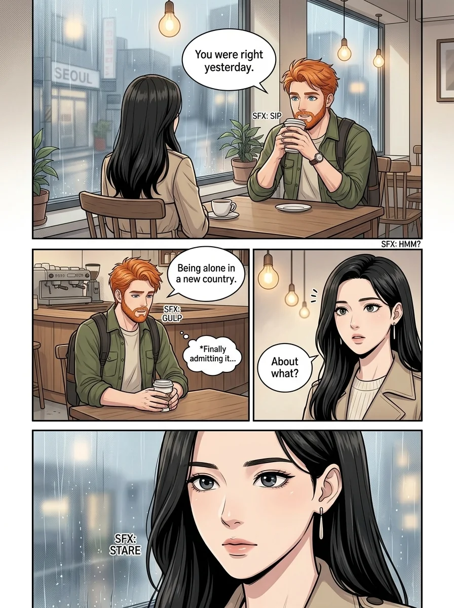 Tú Corea, mi mundo.  Chapter 8 Page 4 - AI Generated Manga