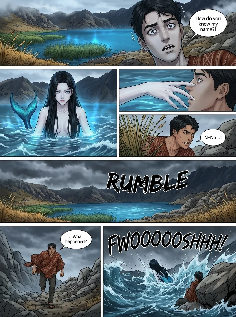 THE SIREN OF THE BLUE LAGOON Chapter 6 Page 10 - AI Generated Manga