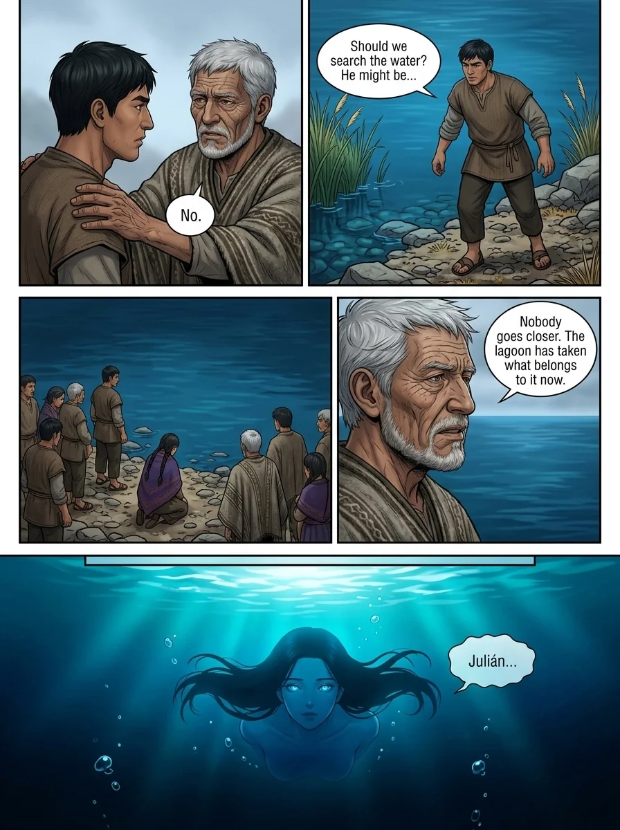 THE SIREN OF THE BLUE LAGOON Chapter 6 Page 21 - AI Generated Manga