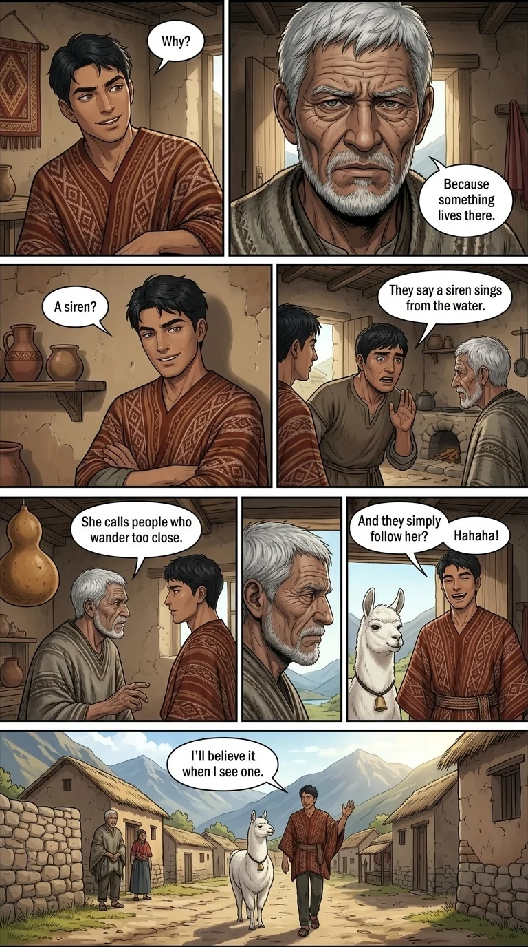 THE SIREN OF THE BLUE LAGOON Chapter 6 Page 2 - AI Generated Manga