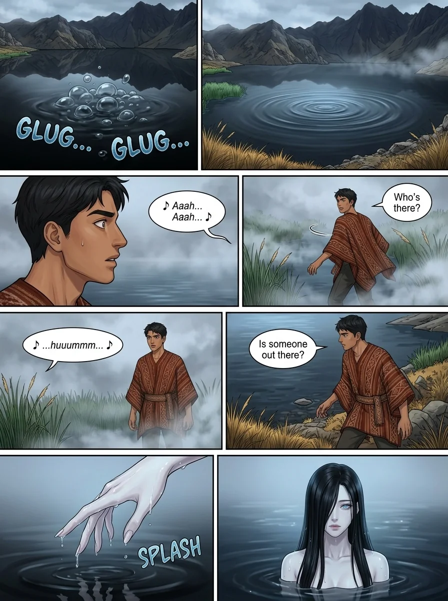 THE SIREN OF THE BLUE LAGOON Chapter 6 Page 6 - AI Generated Manga