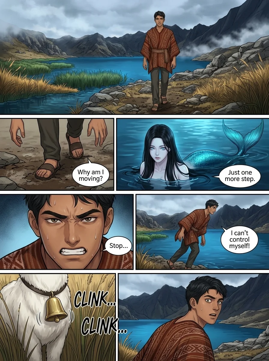 THE SIREN OF THE BLUE LAGOON Chapter 6 Page 8 - AI Generated Manga