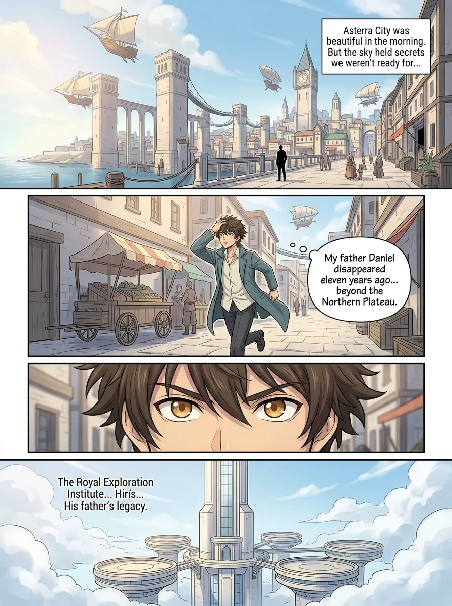 Chronicles of the 7th sky Chapter 1 Page 3 - AI Generated Manga
