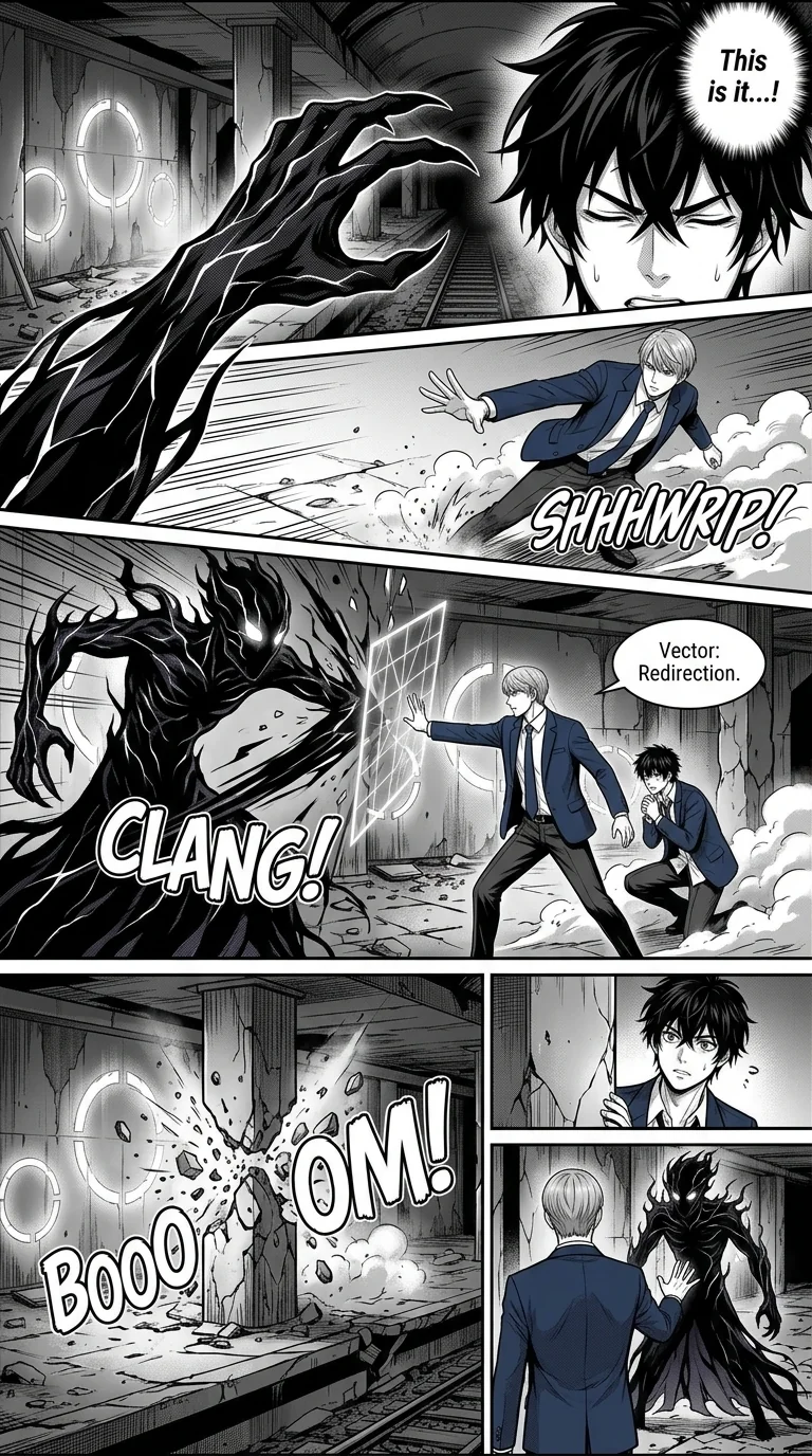 VAYRA: ZEROBOUND Chapter 1 Page 14 - AI Generated Manga