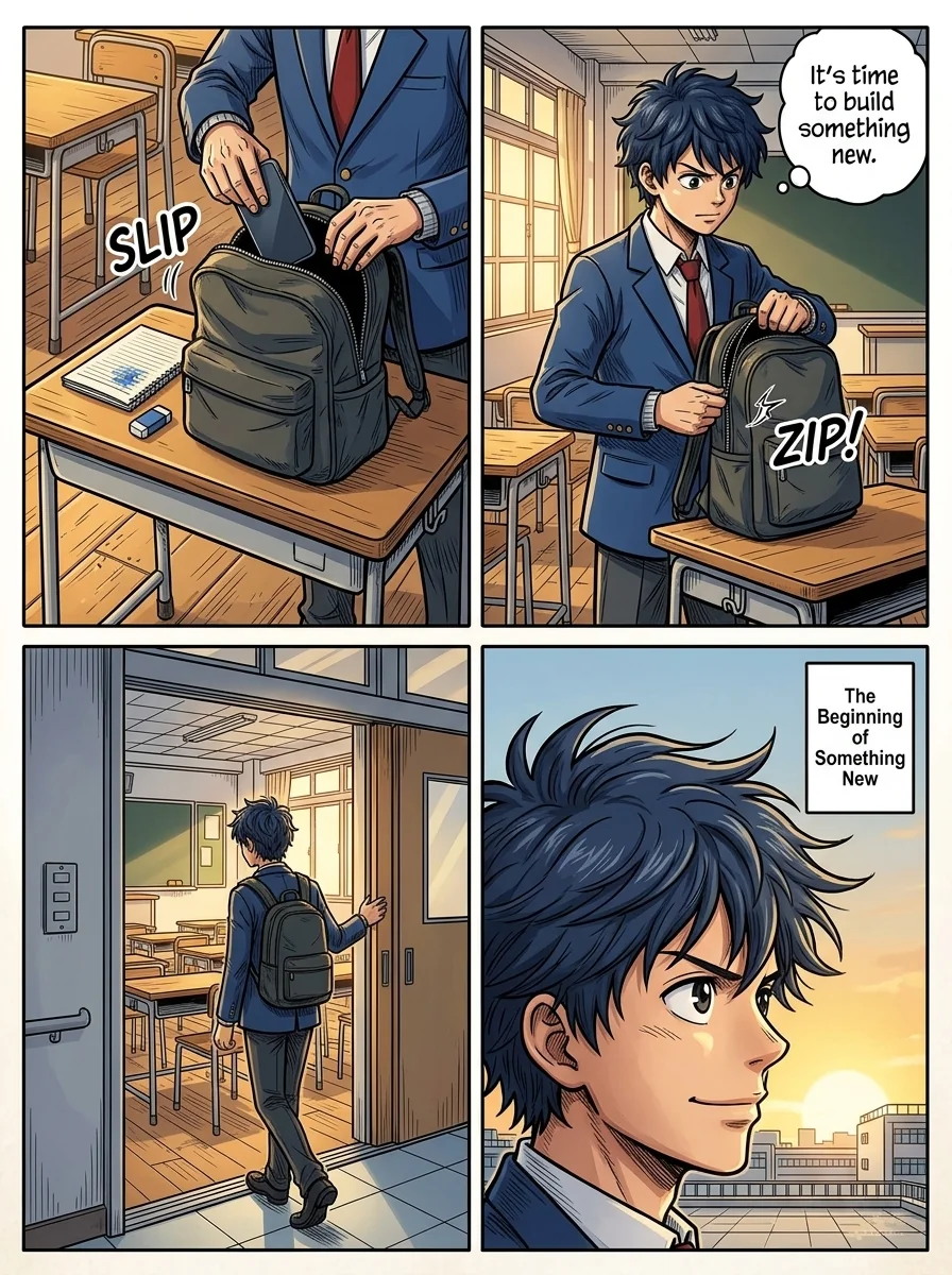 KIZUNA: THE BOY WHO BUILT TOMORROW Chapter 1 Page 13 - AI Generated Manga