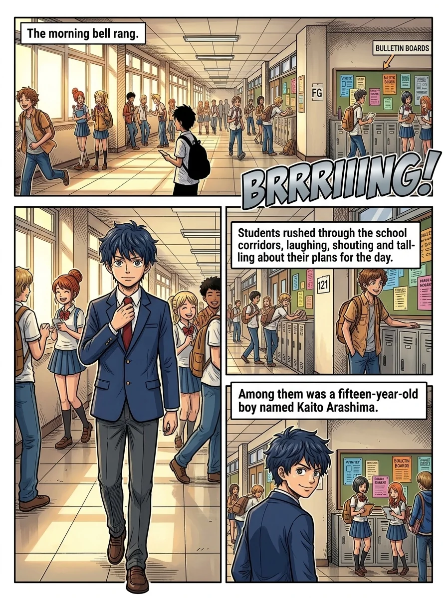 KIZUNA: THE BOY WHO BUILT TOMORROW Chapter 1 Page 1 - AI Generated Manga