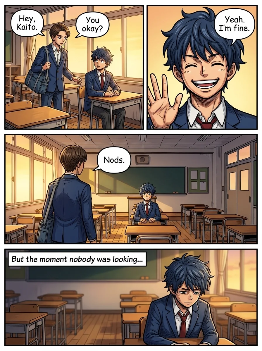 KIZUNA: THE BOY WHO BUILT TOMORROW Chapter 1 Page 8 - AI Generated Manga