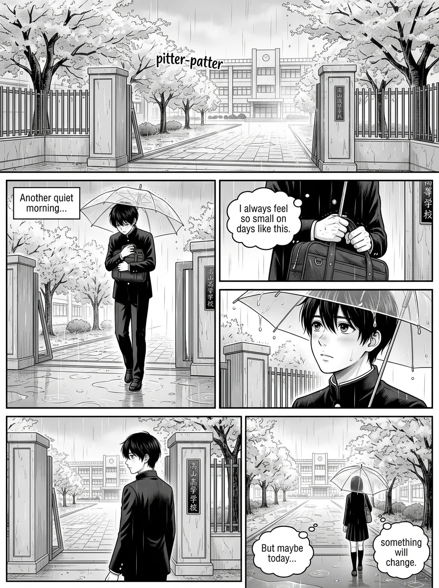 五年後 — Five Years Later Chapter 1 Page 1 - AI Generated Manga