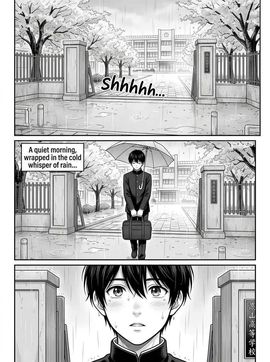 五年後 — Five Years Later Chapter 1 Page 3 - AI Generated Manga