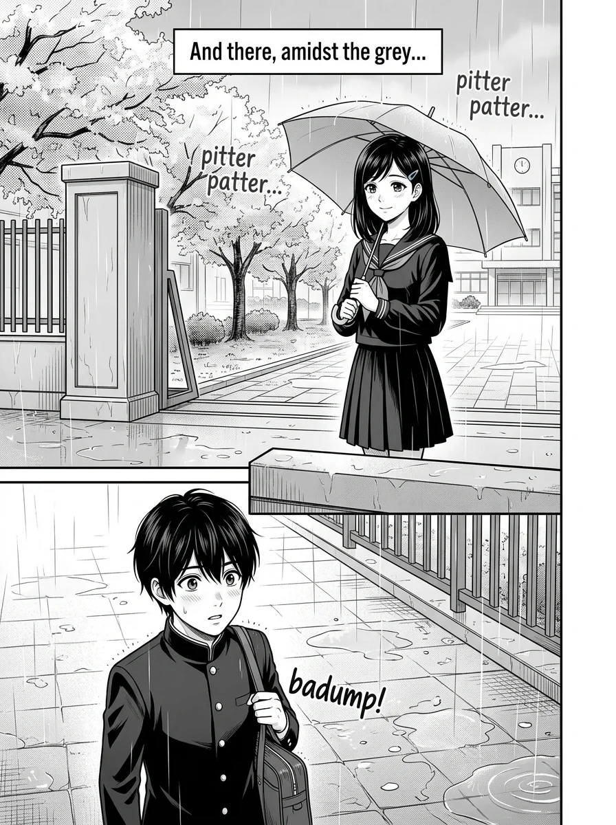 五年後 — Five Years Later Chapter 1 Page 4 - AI Generated Manga