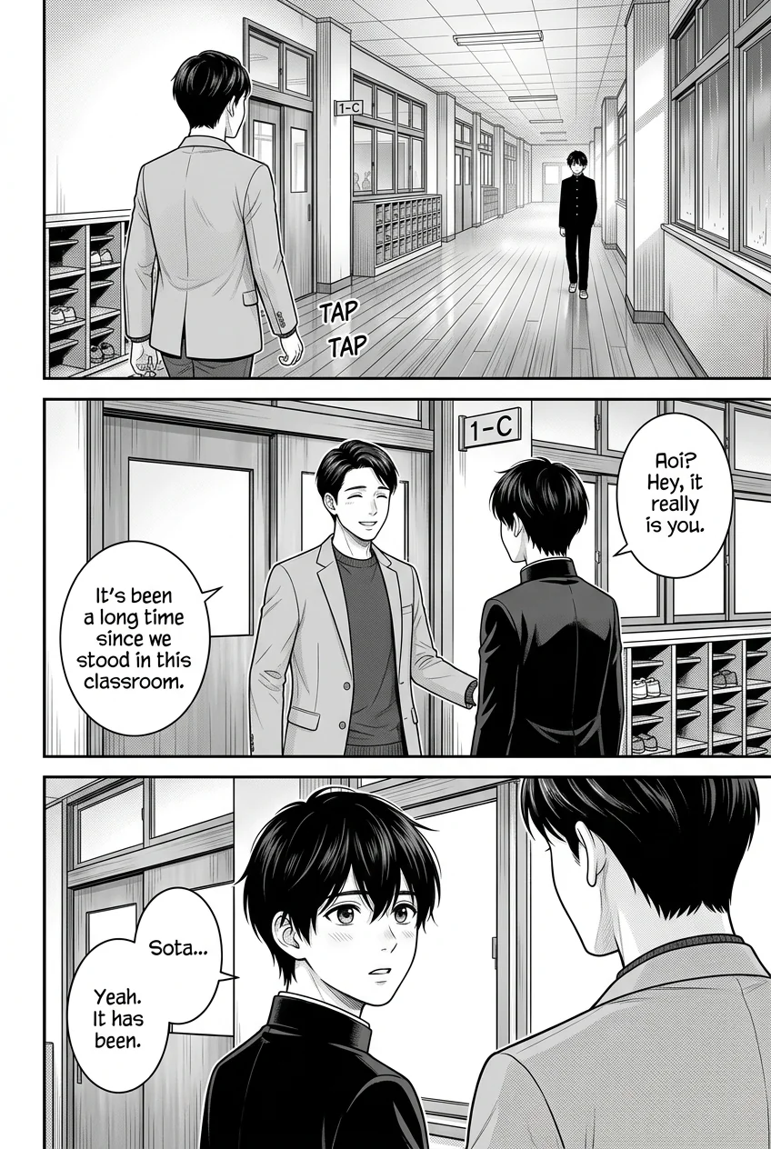 五年後 — Five Years Later Chapter 5 Page 3 - AI Generated Manga