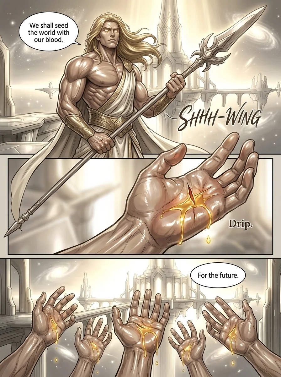 Elementum Chapter 1 Page 37 - AI Generated Manga