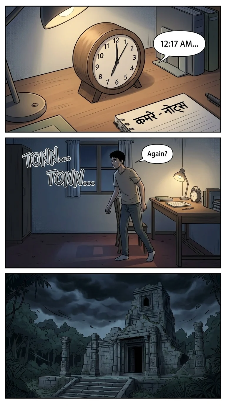 काली घंटी  Chapter 1 Page 2 - AI Generated Manga