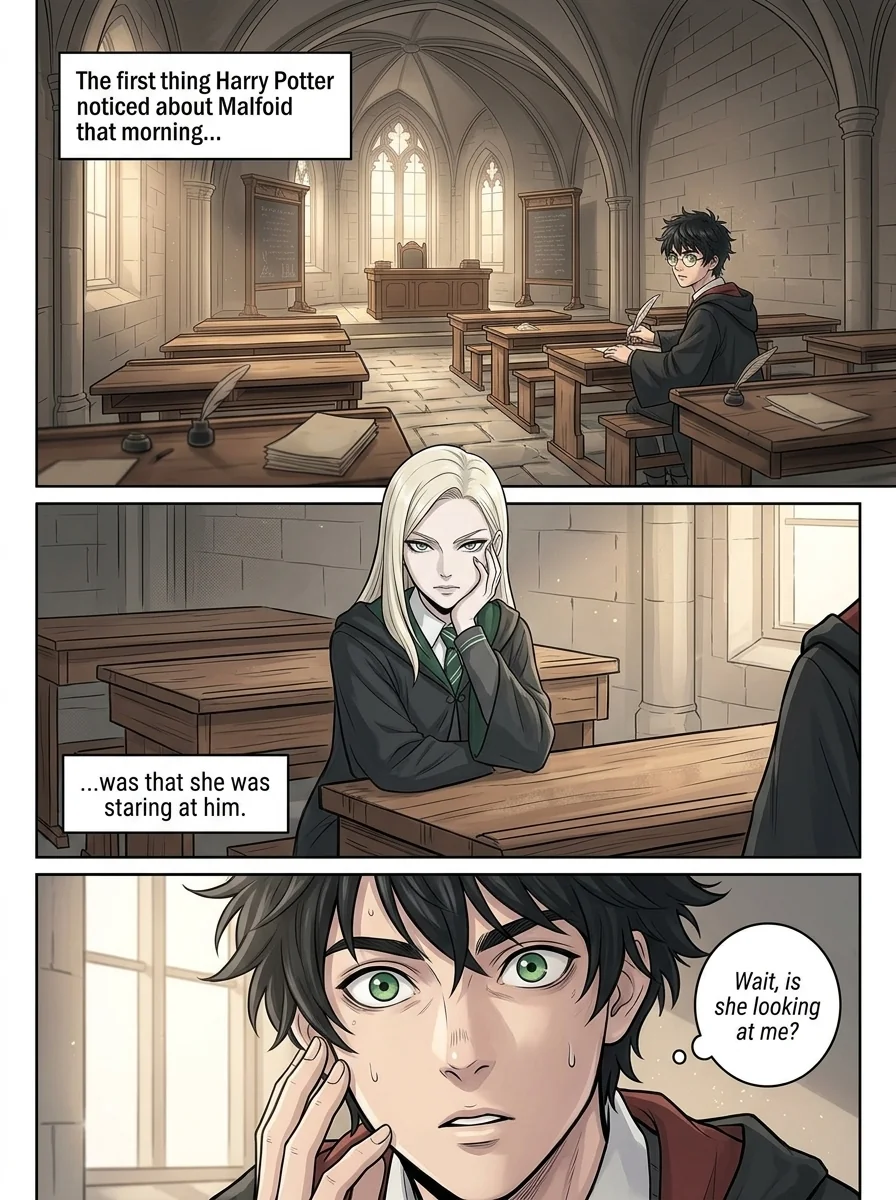 Draca Malfoid Chapter 1 Page 1 - AI Generated Manga