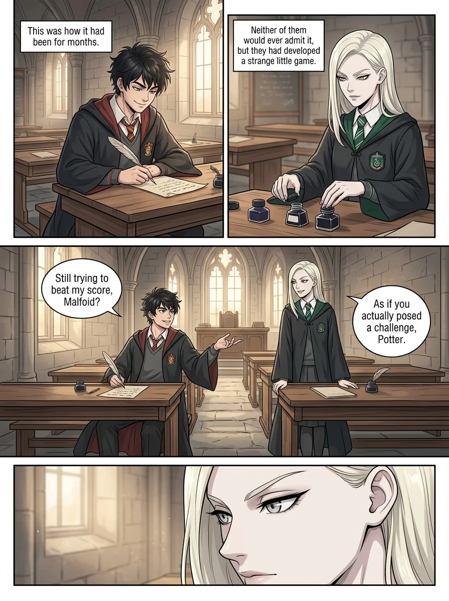 Draca Malfoid Chapter 1 Page 3 - AI Generated Manga