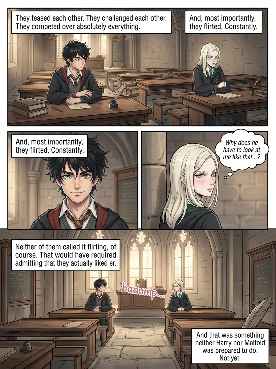 Draca Malfoid Chapter 1 Page 4 - AI Generated Manga