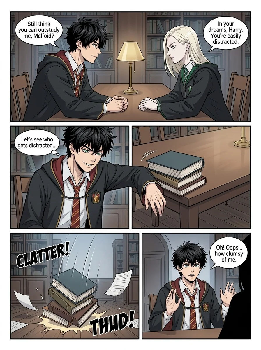 Draca Malfoid Chapter 3 Page 10 - AI Generated Manga