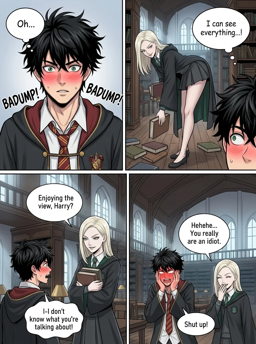 Draca Malfoid Chapter 3 Page 12 - AI Generated Manga