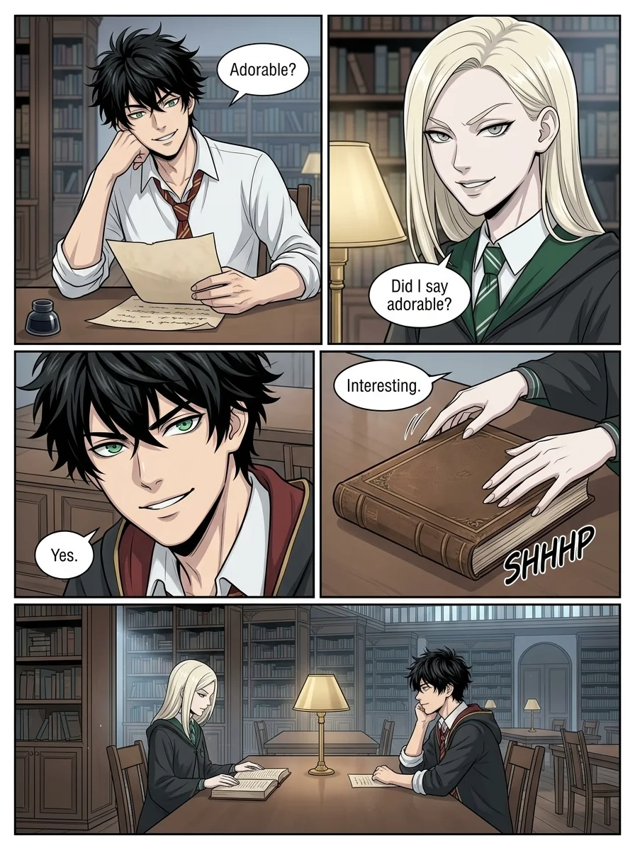 Draca Malfoid Chapter 3 Page 3 - AI Generated Manga
