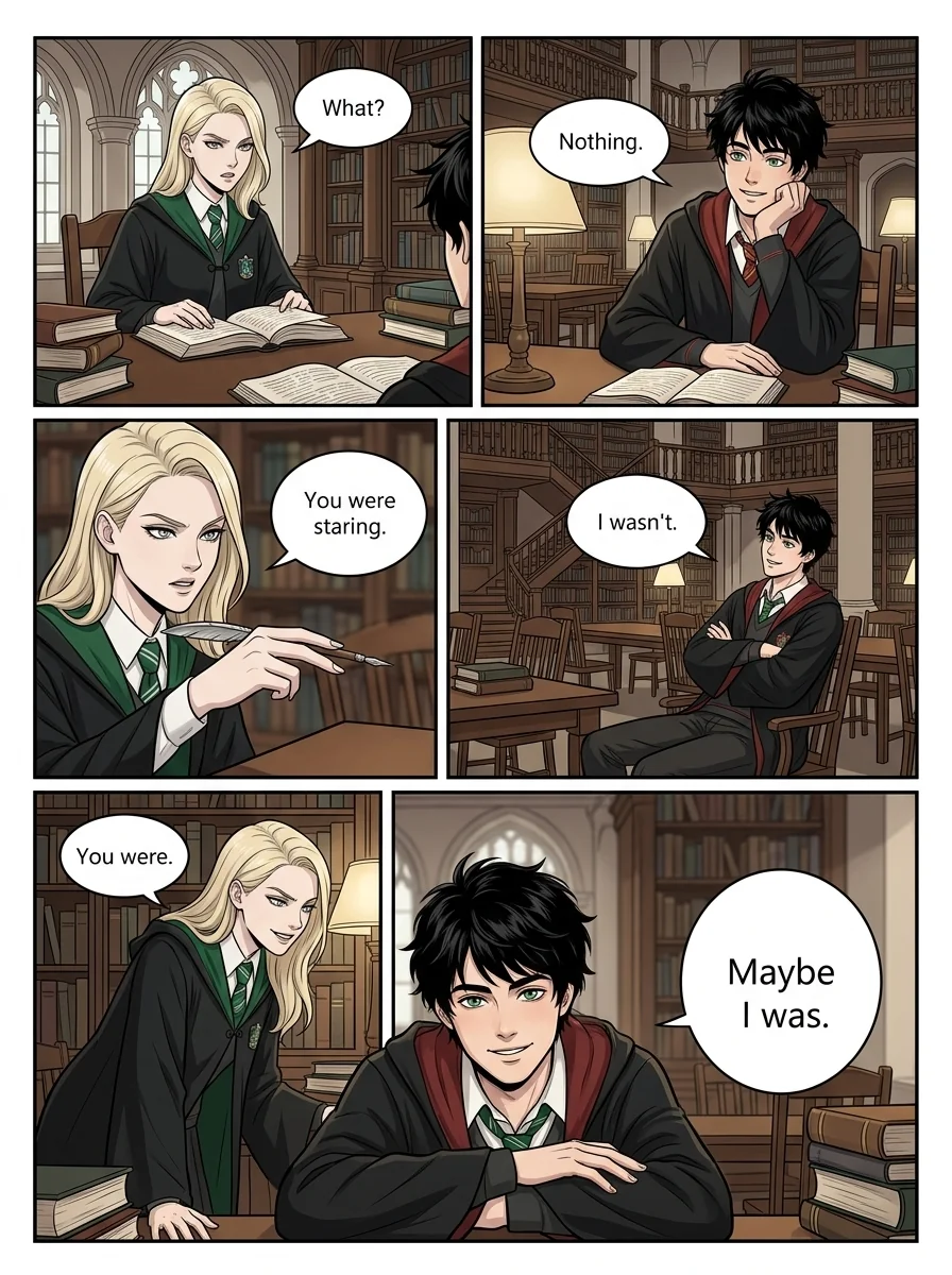 Draca Malfoid Chapter 3 Page 4 - AI Generated Manga