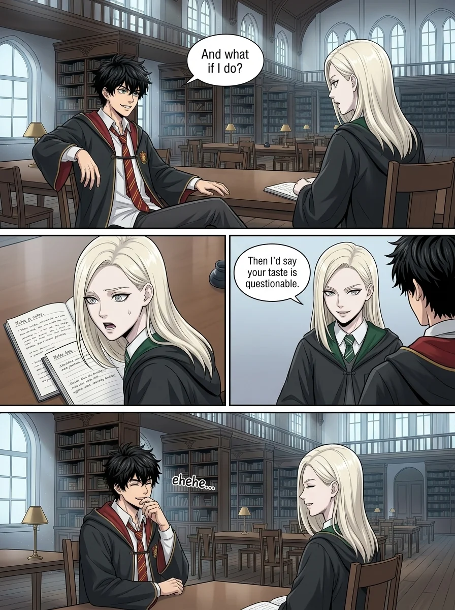 Draca Malfoid Chapter 3 Page 6 - AI Generated Manga