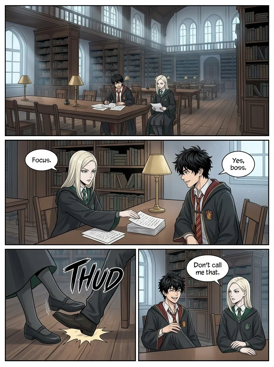 Draca Malfoid Chapter 3 Page 7 - AI Generated Manga