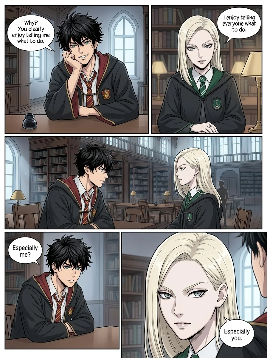 Draca Malfoid Chapter 3 Page 8 - AI Generated Manga