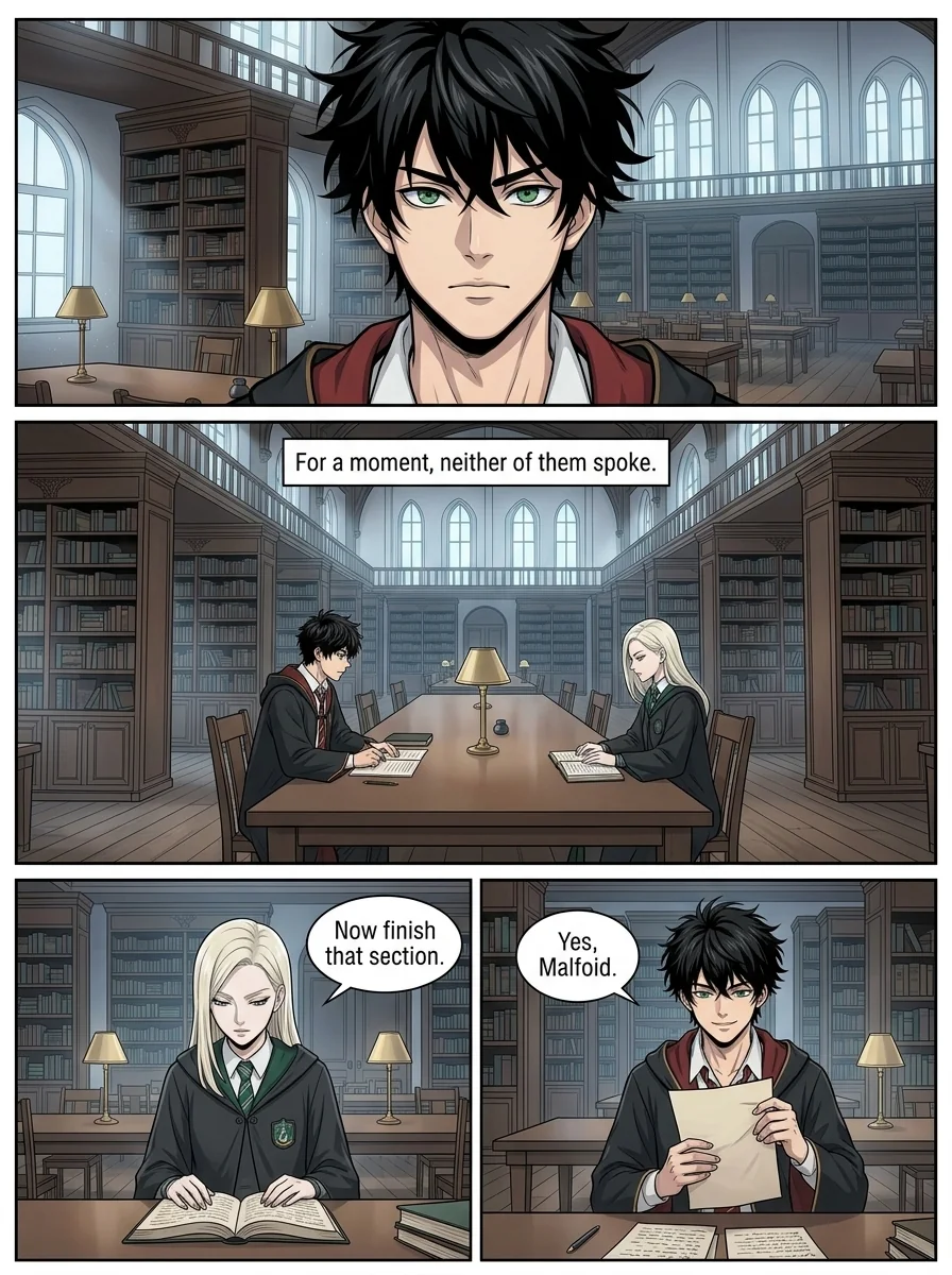 Draca Malfoid Chapter 3 Page 9 - AI Generated Manga