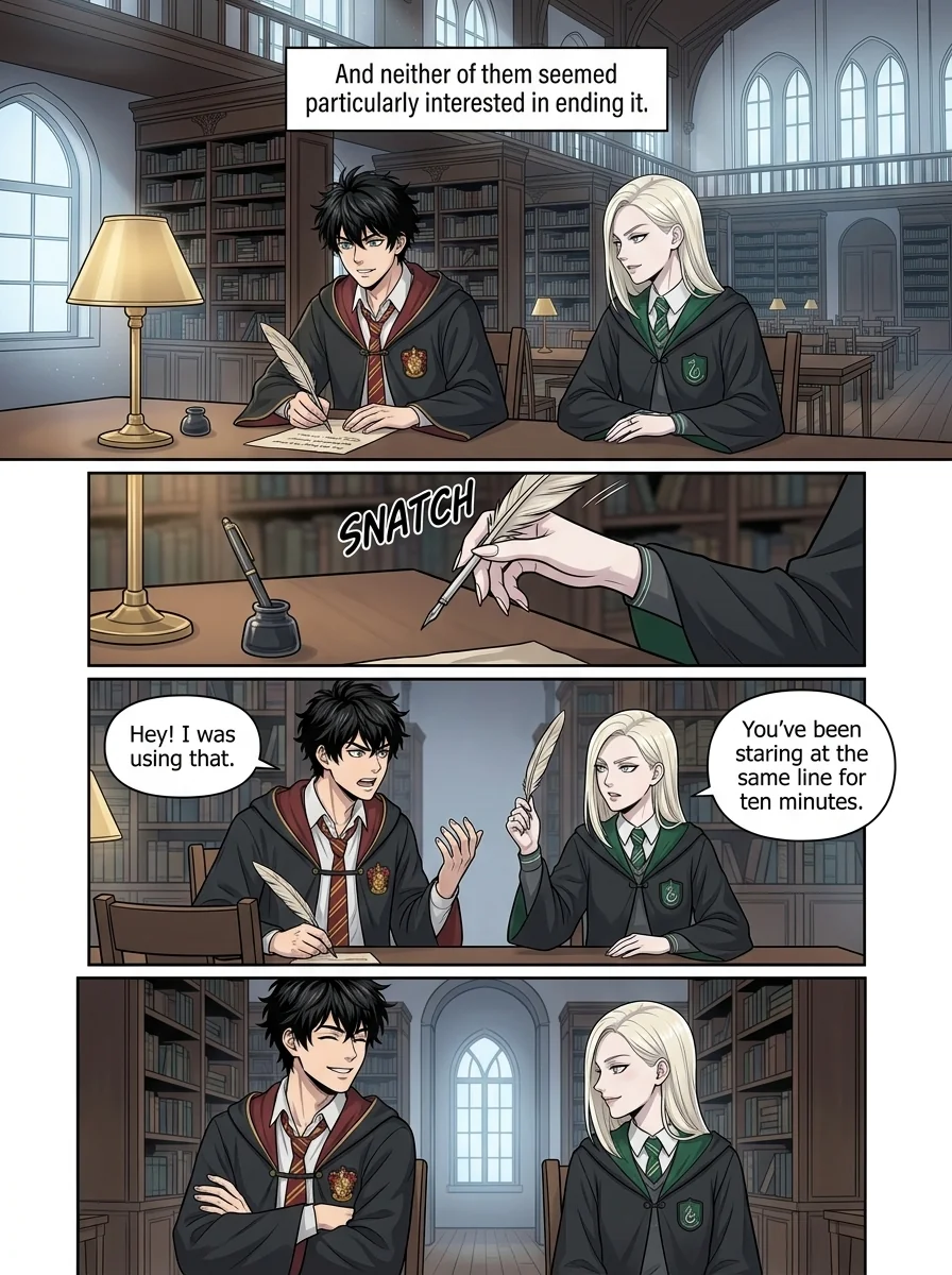 Draca Malfoid Chapter 4 Page 2 - AI Generated Manga