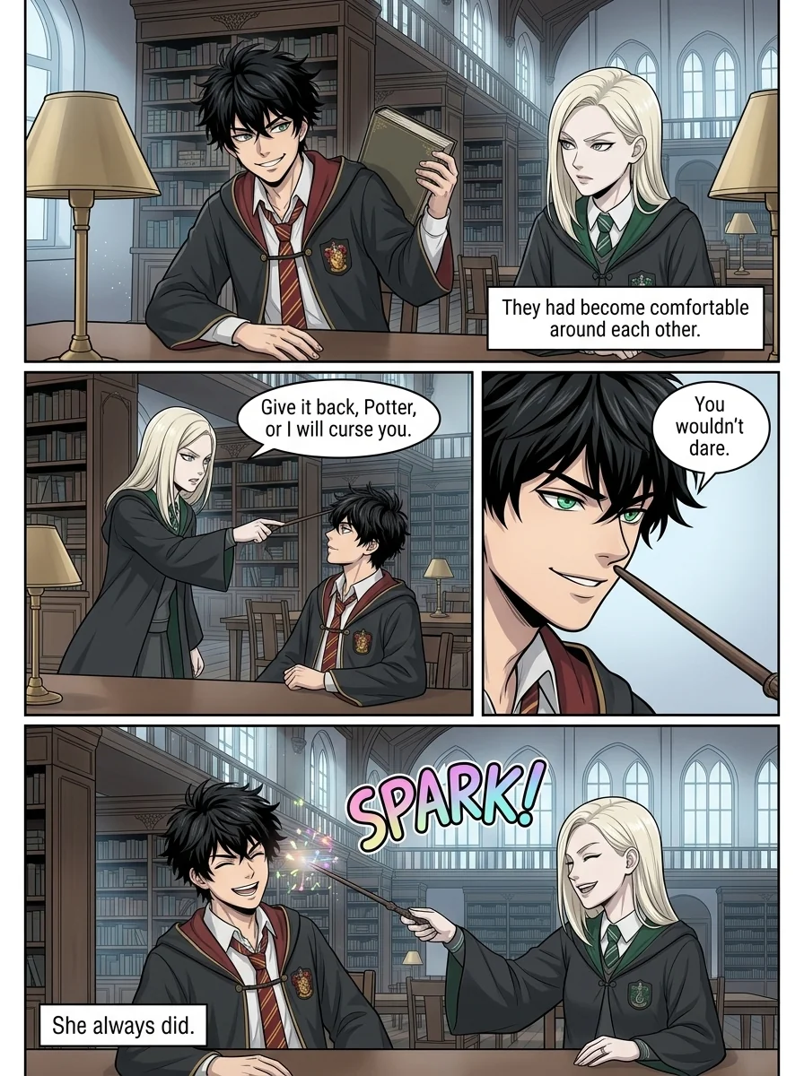 Draca Malfoid Chapter 4 Page 3 - AI Generated Manga