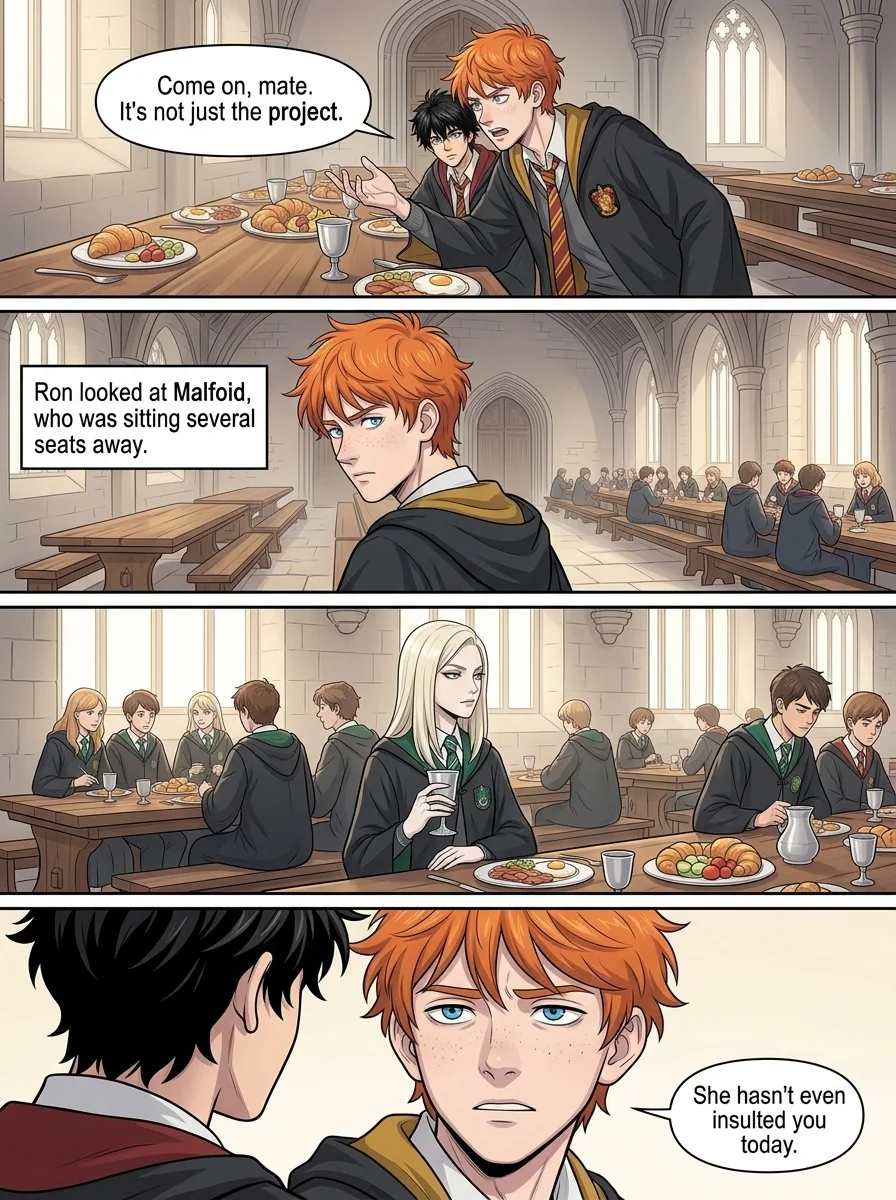 Draca Malfoid Chapter 4 Page 5 - AI Generated Manga