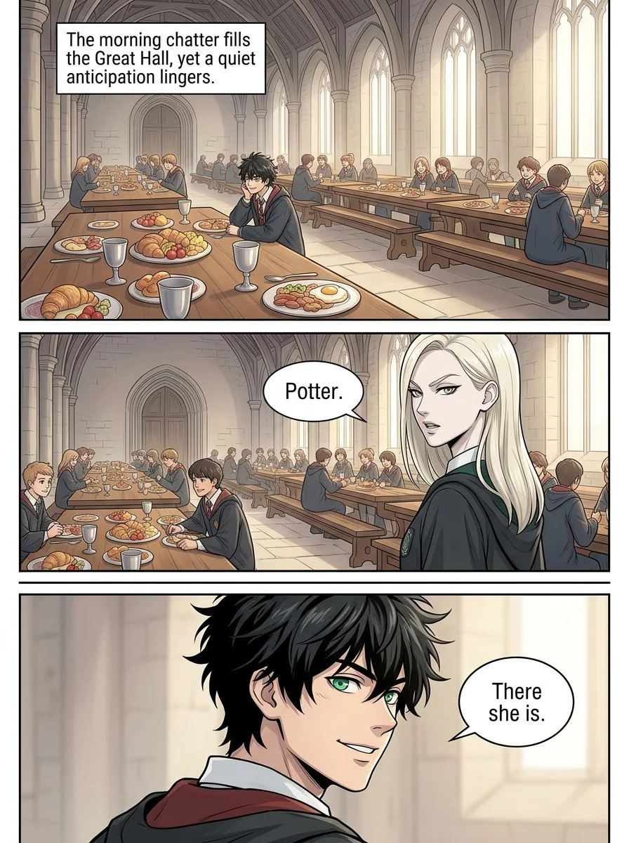 Draca Malfoid Chapter 4 Page 7 - AI Generated Manga