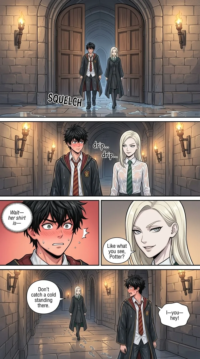 Draca Malfoid Chapter 5 Page 13 - AI Generated Manga